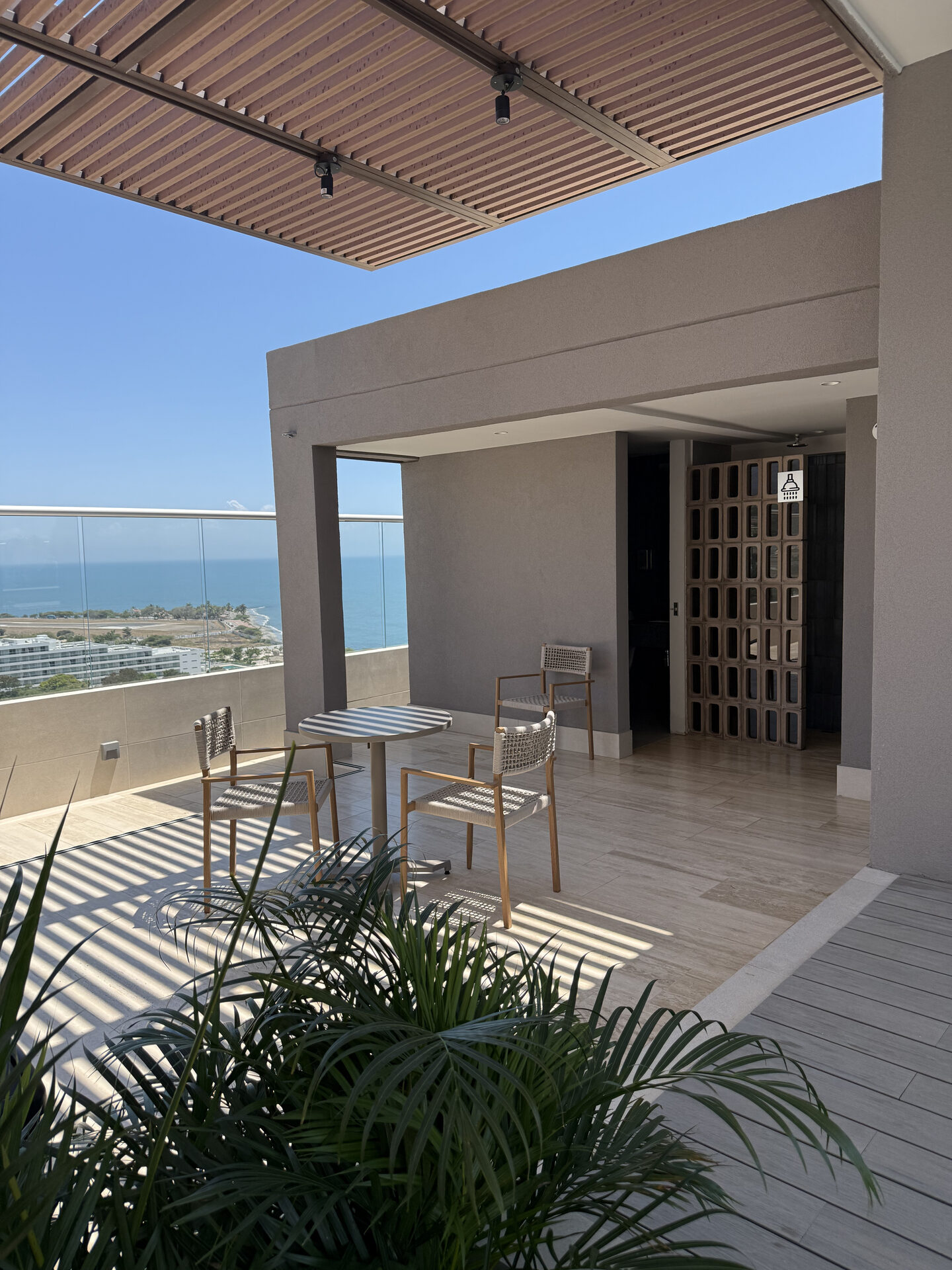 Terraza con vista panorámica